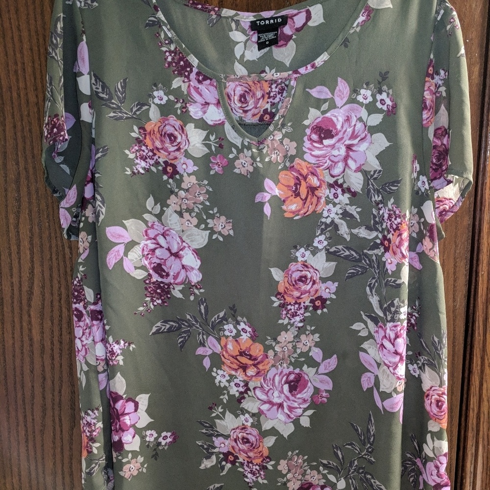 Torrid Flower Blouse